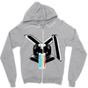 Killerbunny2007 Rainbow Overflow Zipper Hoodie
