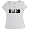 black Women's Triblend Scoop T-shirt