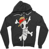 melted logo Zipper Hoodie