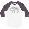 elephant filled5 cool 3/4 Sleeve Shirt