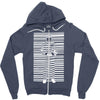 banksy prisoner barcode Zipper Hoodie