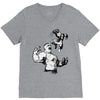 wolverine vs hulk V-Neck Tee