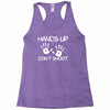 hands up don't shoot Racerback Tank