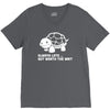 always late worth wait funny turtle V-Neck Tee