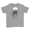 butter skull black Youth Tee