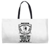 Never Underestimate Old Man Who Was Born July Weekender Totes