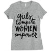 girls compete, women empower Ladies Fitted T-Shirt