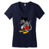 mickey rat Women's V-Neck T-Shirt