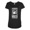 introverts Unite Separately in Your Own Homes Maternity Scoop Neck T-shirt