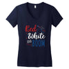 4th of July Women's V-Neck T-Shirt