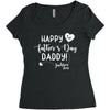 Happy First Father's Day Daddy Women's Triblend Scoop T-shirt