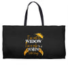 i'm not a widow i'm a wife to a husband with wings Weekender Totes