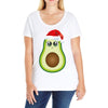 santa avocado Ladies Curvy T-Shirt