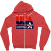 usa basketball logo Zipper Hoodie