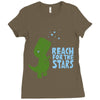reach for the stars Ladies Fitted T-Shirt