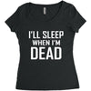 i sleep when im dead Women's Triblend Scoop T-shirt
