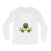 Alien Says Don't Touch My Belly Long Sleeve Shirts