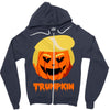 trumpkin funny donald trump pumpkin Zipper Hoodie