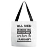 all men are created equal january Tote Bags