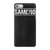samcro funny retro biker gang sons fancy dress anarchy vintage iPhone 7 Case
