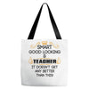 smart good looking teacher profession Tote Bags
