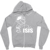 pee on isis decal look Zipper Hoodie