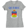 quebec coat of arms canada Ladies Fitted T-Shirt