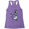 angry cartoon face Racerback Tank
