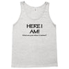 funny t shirt here i am! what are your other two wishes rude tee offen Tank Top