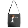 i love you Adjustable Strap Totes
