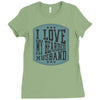 i love my beared husband Ladies Fitted T-Shirt