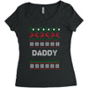 ugly christmas daddy Women's Triblend Scoop T-shirt