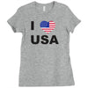 i love usa Ladies Fitted T-Shirt