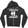 under new management stag night wedding mens Zipper Hoodie