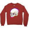 skull glitch Crewneck Sweatshirt