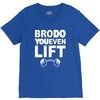 bro do you even lift baseball raglan V-Neck Tee