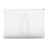 lit af christmas tree Accessory Pouches
