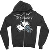 mickey mouse gangster get money Zipper Hoodie