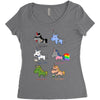 unicorn funny Women's Triblend Scoop T-shirt