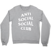 anti social social club White logo Crewneck Sweatshirt