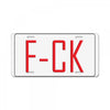 F*CK YOU License Plate