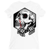 skull hexagon Ladies Fitted T-Shirt