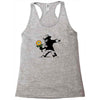 banksy flower Racerback Tank