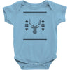 ugly deer christmas Baby Bodysuit