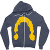 ric flair silhouette Zipper Hoodie
