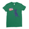 Patriotic T-Rex Ladies Fitted T-Shirt