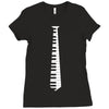 piano tie Ladies Fitted T-Shirt