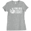 stand back i'm going try science Ladies Fitted T-Shirt