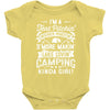love camping!!! Baby Bodysuit