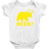 beer t shirt bear plus deer funny tee drinking college humor party shi Baby Onesie